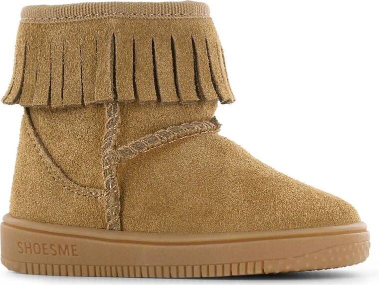 Shoesme suède enkelboots cognac