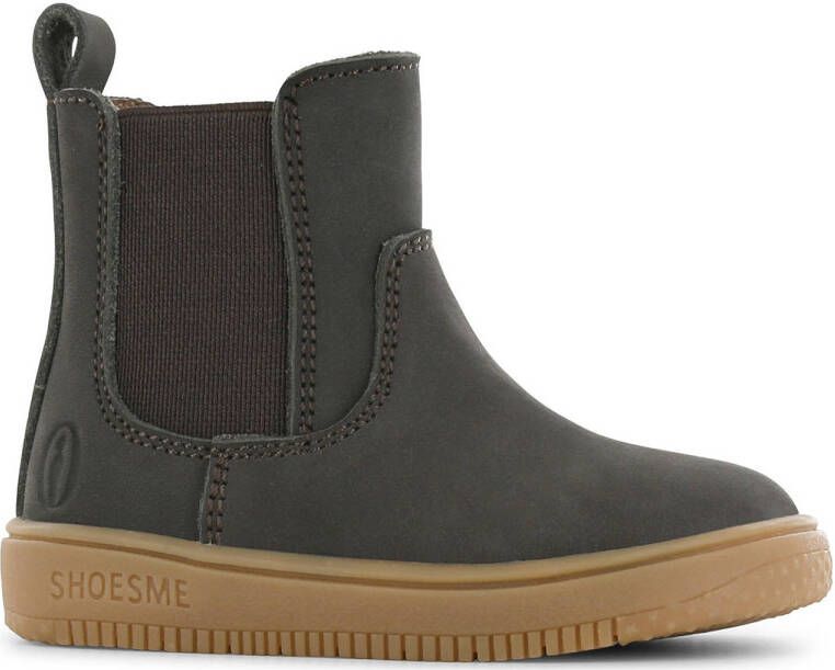 Shoesme Donkerbruin Chelsea Bootje Sneakers Kinderen Dark Brown Leer