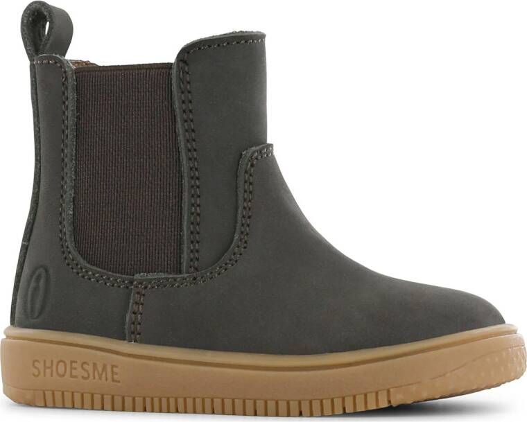 Shoesme suède enkelboots donkerbruin