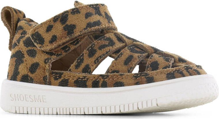 Shoesme Baby Sandalen Meisjes Brown Leopard Leer