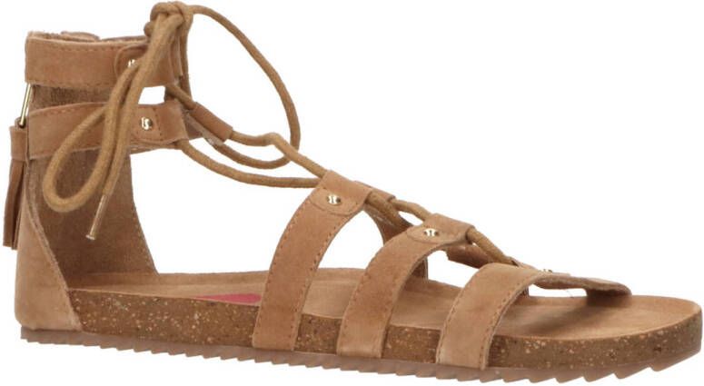 Shoesme suède sandalen cognac