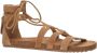 Shoesme suède sandalen cognac Bruin Meisjes Suede 40 - Thumbnail 2