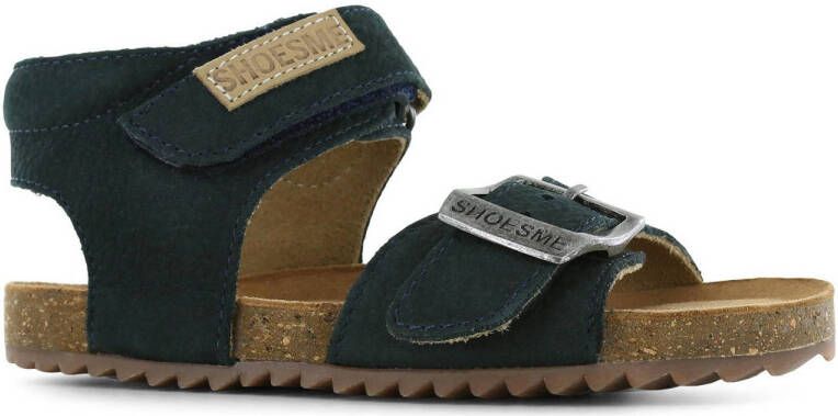 Shoesme suède sandalen donkerblauw Jongens Suede Effen 32