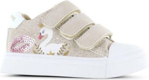 Shoesme Klittenbandschoenen Meisjes Beige Dots Leer
