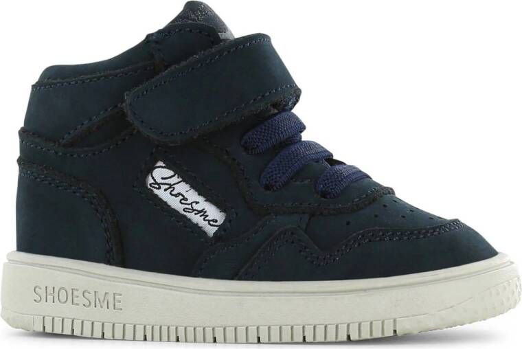 Shoesme Baby Babysneakers Jongens Dark Blue Leer