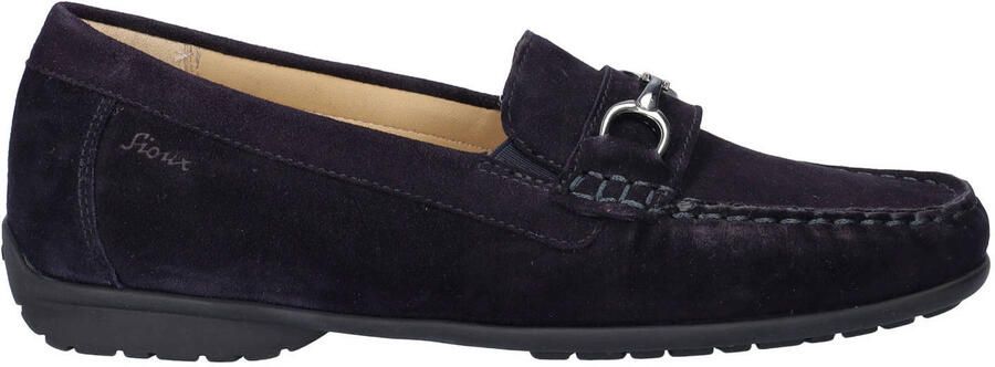 Sioux Cortizia suède mocassins donkerblauw