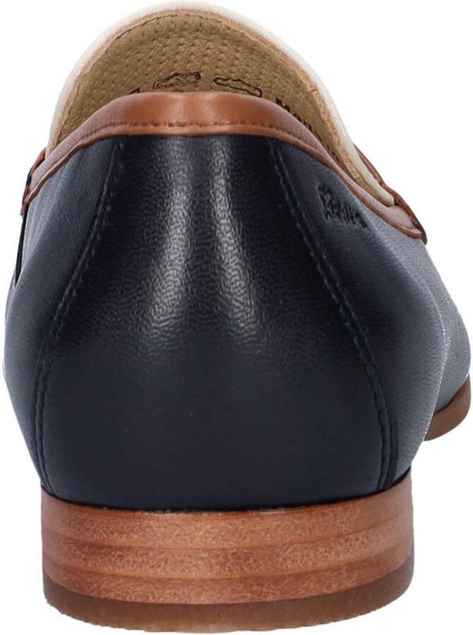 Sioux Rosikena leren loafers blauw ecru - Foto 3