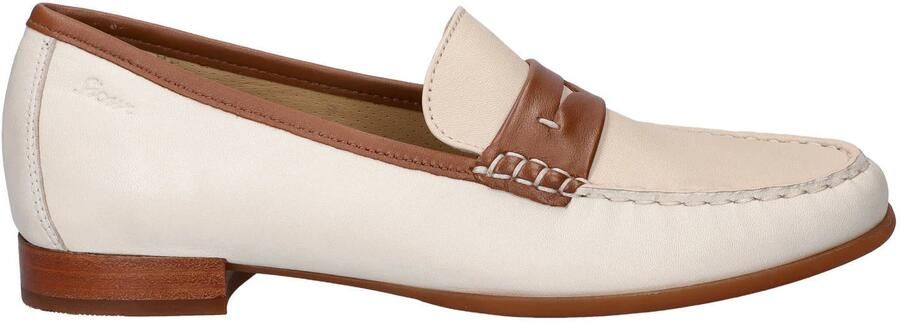 Sioux Rosikena leren loafers ecru beige