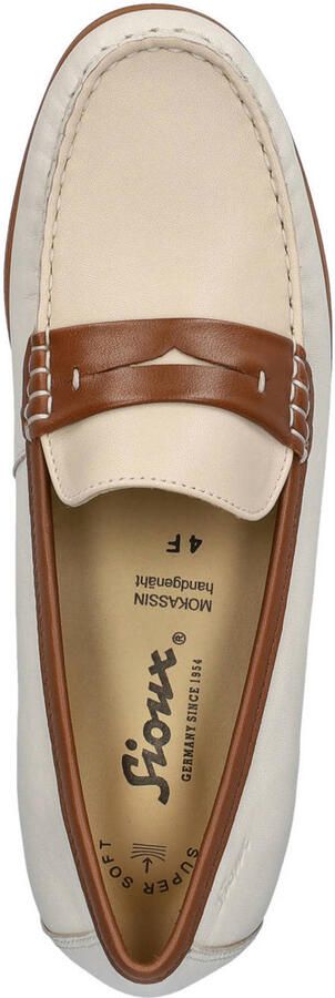 Sioux Rosikena leren loafers ecru beige - Foto 2