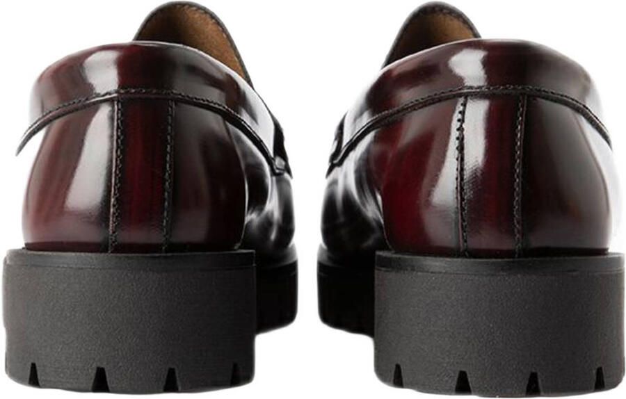 Sissy-Boy Donkerrode leren chunky loafer - Foto 3