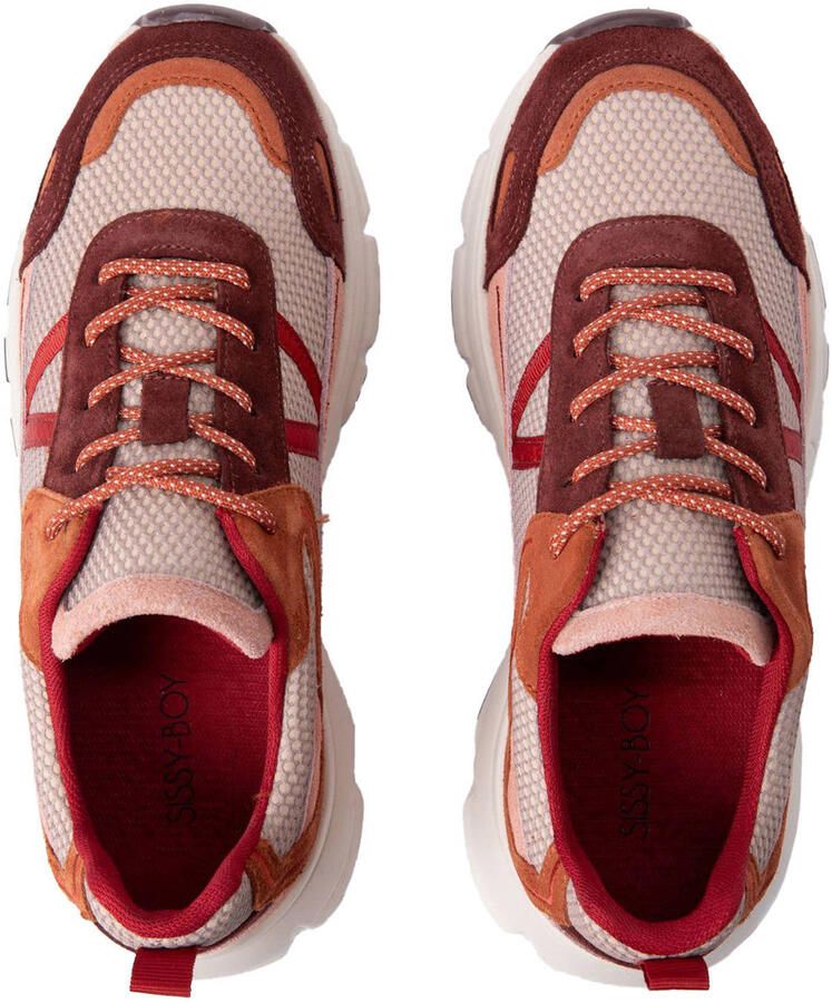 Sissy-Boy suède sneakers oranje rood roze - Foto 2