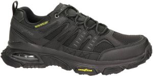 Skechers Air Envoy leren wandelschoenen zwart