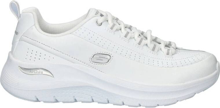 Skechers Arch Fit 2.0 Star Bound leren sneakers wit