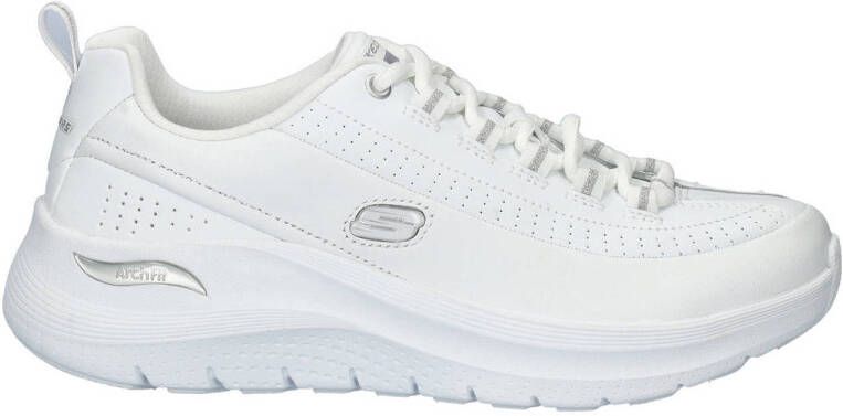 Skechers Arch Fit 2.0 Star Bound leren sneakers wit