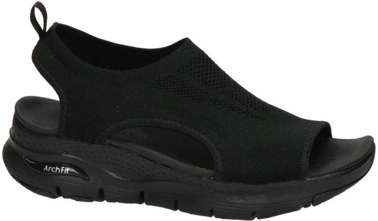 Skechers Arch Fit–City Catch 119236 BBK Vrouwen Zwart Sandalen
