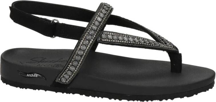 Skechers Arch Fit sandalen met studs zwart