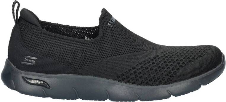 Skechers ArchFit Refine slip-on sneakers zwart