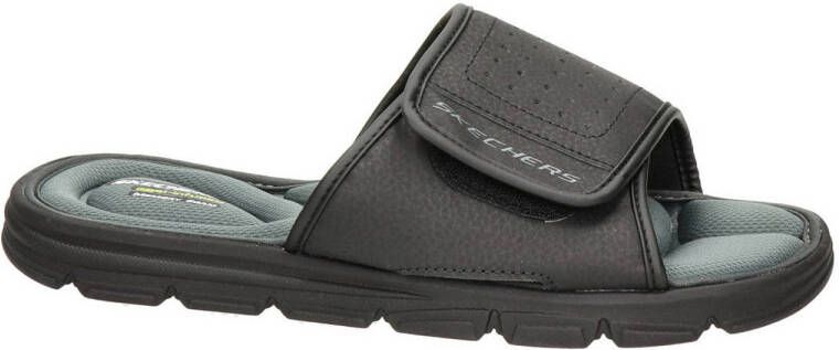 Skechers heren slippers zwart Extra comfort Memory Foam