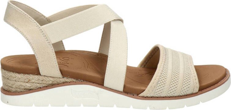 Skechers Bobs Beach Kiss ArchFit sandalen beige