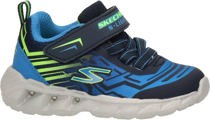 Skechers Bozler sneakers met lichtjes blauw