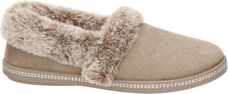 Skechers Cali pantoffels taupe