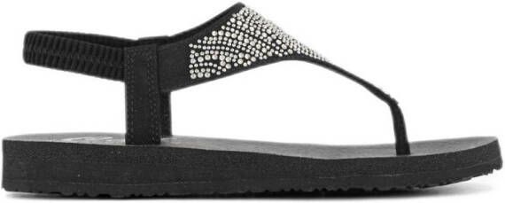 Skechers Cali sandalen met strass steentjes zwart