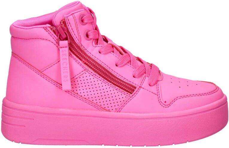 Skechers Court High sneakers roze Meisjes Imitatieleer 29