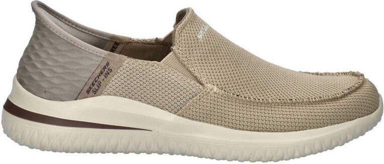 Skechers Delson 3.0 instappers taupe
