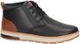 Skechers Evenston Renli leren veterschoenen zwart bruin - Thumbnail 1