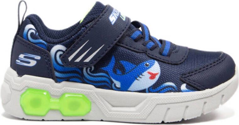 Skechers Flinn 2.0 sneakers met lichtjes blauw