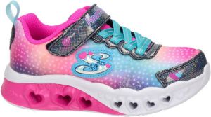 Skechers Flutter Heart Lights sneakers met lichtjes roze multi