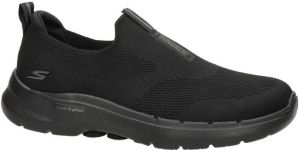 Skechers Go Walk 6 instappers zwart