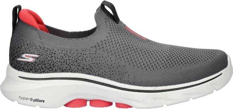 Skechers Go Walk 7 slip-on sneakers antraciet