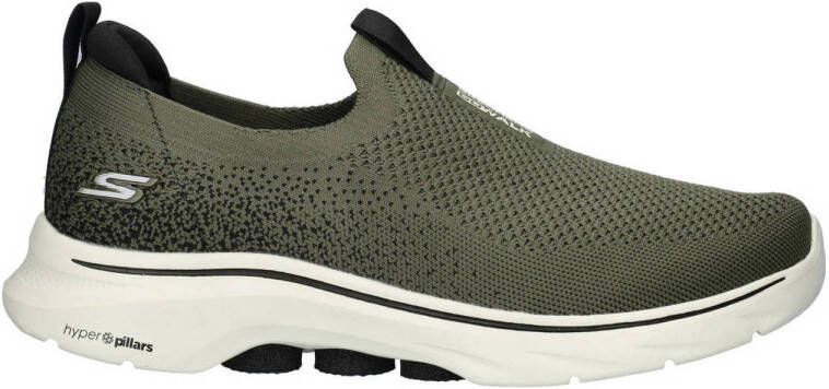 Skechers Go Walk 7 slip-on sneakers groen