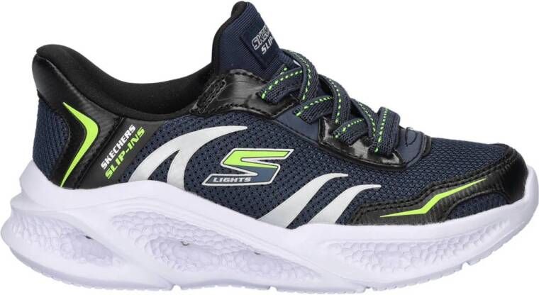 Skechers Hands Free Slip-In S-Lights sneakers met lichtjes donkerblauw