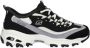 Skechers Hands Free Slip-Ins D'Lites chunky sneakers zwart - Thumbnail 1