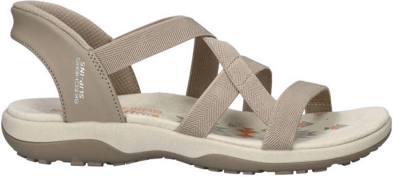 Skechers Sandalen REGGAE SLIM-STRETCH FLEX flats trekking sandaal met slip-ins functie