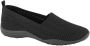 Skechers Zwarte knitted instapper memory foam - Thumbnail 1