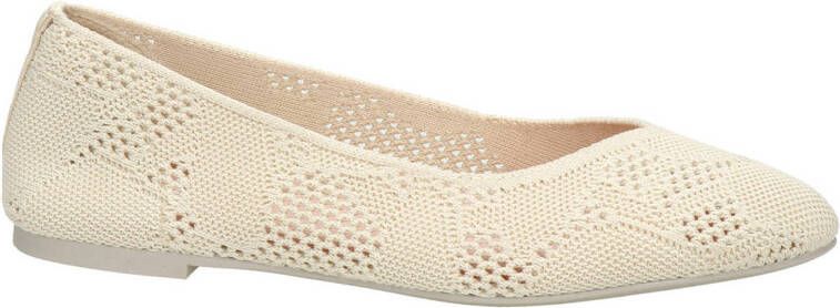 Skechers Knitty City dames ballerina Beige