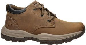 Skechers Knowlson Relaxed Fit gewaxt nubuck wandelschoenen bruin