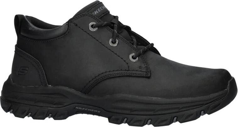 Skechers Knowlson Relaxed Fit gewaxt nubuck wandelschoenen zwart