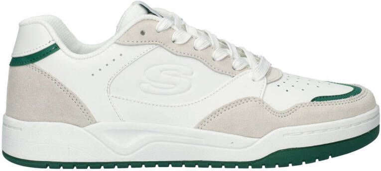 Skechers Koopa Volley suède sneakers wit groen