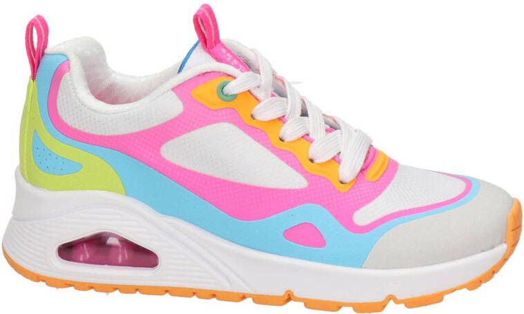 Skechers Los Angeles sneakers roze multi Meisjes Imitatieleer Meerkleurig 33