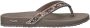 Skechers Meditation Arch Fit teenslippers met strass taupe - Thumbnail 1