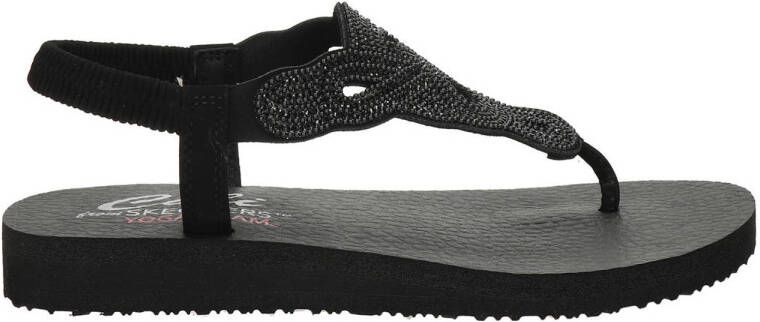 Skechers Meditation Pearl Perfection Dames Slippers Zwart