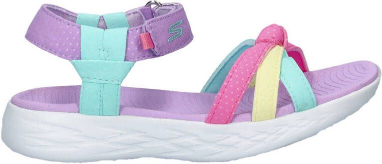 Skechers On the Go 600 sandalen lila Meisjes Textiel Meerkleurig 28