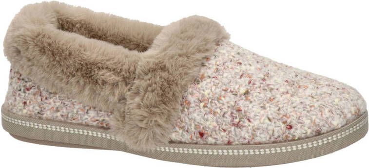 Skechers Cozy Campfire dames pantoffels beige Extra comfort Memory Foam
