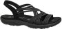 Skechers Reggae Slim Simply Stretch Dames Sandalen Black - Thumbnail 1