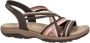 Skechers Reggae Slim sandalen bruin roze - Thumbnail 1