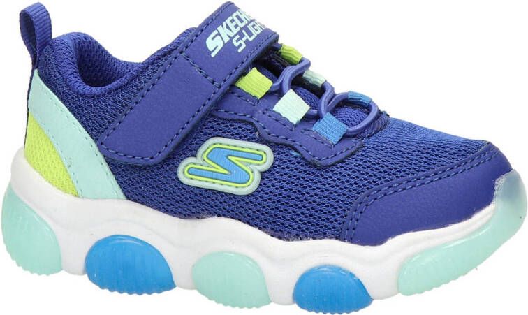 Skechers S-Lights Mighty Glow sneakers met lichtjes blauw